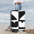 thumbnail image 3 of Lsque Geometry Dash Printed Luggage Cover, Travel Luggage Protector,Scratch and Dirt Resistant, Fits 18-32 Inch Luggage - Medium, 3 of 9
