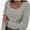 Gray, variant on Long Sleeve Shirts for Women Fall Outfits Knit Tops Scoop Neck Slim Fit Basic Tee