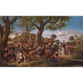 thumbnail image 2 of Jan Steen 24x16 Black Ornate Framed Double Matted Museum Art Print Titled: Peasants Merrymaking Outside an Inn (circa 1676), 2 of 5