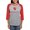 Heather/Red, variant on CafePress - Delta Chi Vertical Red Logo Long Sleeve T Shirt - Womens Baseball Tee