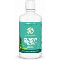 Sunwarrior Plant-Based Liquid Vitamin Supplement | Fast-Absorbing Nutrition with Aloe Vera Superjuice | Adult, Immune Support, Acid Balance | 30 fl oz