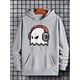 thumbnail image 3 of Ghost Wearing Headphones Print Hoodie, Sudaderas Con Capucha Para Hombres, Sudadera Con Capucha Casual Para Hombres Con Diseño Gráfico Y Bolsillo Canguro Para Primavera Y Otoño, Como Regalos, 3 of 4