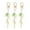 Multi, variant on MRLESS Set of 3 Cute Flower Keychains for Girls with Leaf Charms, and Purse Accessories, Adorable Handbag Charm