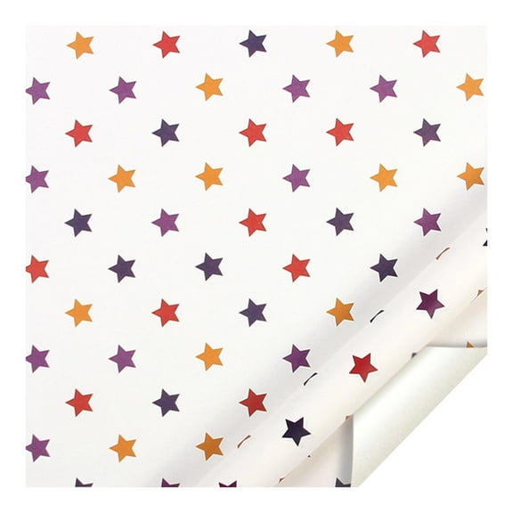 Starlight Party Funny Adult Wrapping Paper, Five-pointed Star Design, 27.6 x 19.7 Inch Flat Fold, 1Pc Colorful Gift Wrapping Paper, for Valentine'S Day, F