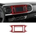 thumbnail image 1 of Real Bright Soft Car Interior Carbon Fiber Sticker DecorationRed Carbon Fiber Interior Radio Without Navigation Cover For Toyota TacomaAuto Car Protection Interior Accessories, 1 of 8