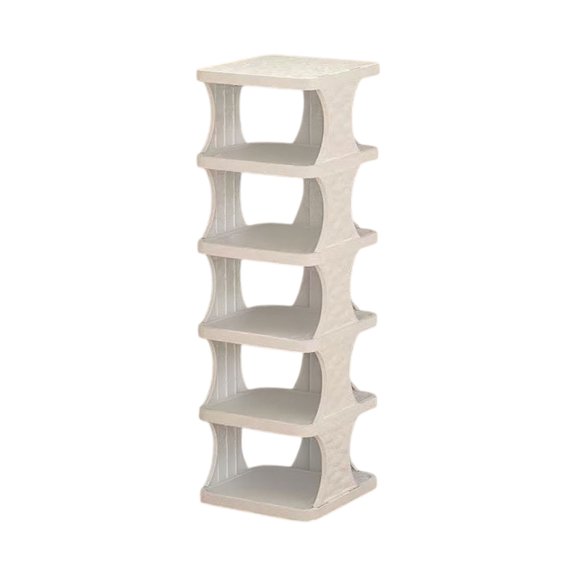 Leodye 1PCS Concise Shoe Rack Multi-Layer , Space Saving Corner Shoe Rack Organizer for Closet,Doorway,Garage,Living Room-27.95x10.24x10.24in