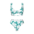 thumbnail image 4 of Rocae Vintage Floral for Bikini Set for Women Two Piece Sexy High Swimsuits Split Crossover Bikini Small, 4 of 9