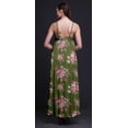 thumbnail image 4 of Bimba Robe Longue en Rayonne Imprimée Florale pour Femmes Chic Bohème Été Maxi Plage-Moyenne, 4 of 4