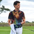 thumbnail image 3 of Fotbe Whimsical Dragon Color Cool Camiseta Polo de Golf para Hombre con Estampado – Camisa Deportiva Transpirable con Cuello Abotonado-X-Large, 3 of 6