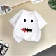 thumbnail image 4 of Ropa de verano para niños, camiseta de algodón para deportes al aire libre, camiseta informal de dibujos animados para niños y niñas, camiseta cómoda con cuello redondo, 4 of 5
