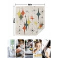 thumbnail image 4 of Multi-Color Diamond Cloth Napkins Set of 4 Reusable Dinner Napkins, Modern Geometric Middle Century Beige Cocktail Napkin Washable Table Napkins for Wedding/Holiday Party/Baby Shower 20"x20", 4 of 7