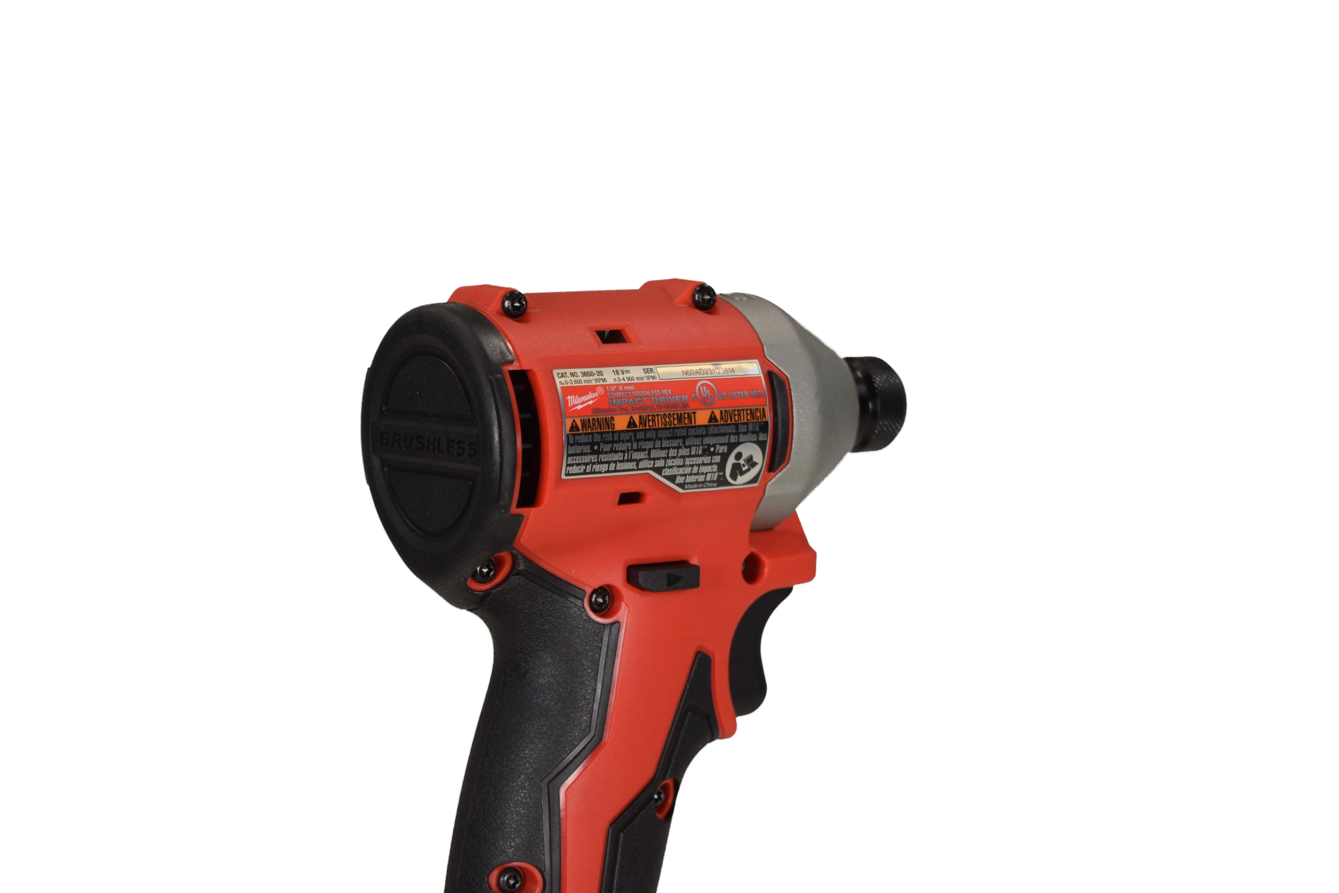 芸kupn Milwaukee 3650-20 18V Cordless Brushless Lithium-Ion 1/4