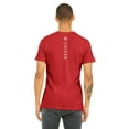 thumbnail image 3 of Daxton Adult Unisex Tshirt Detroit Script with Michigan Vertical on the Back, Red White, L, 3 of 3