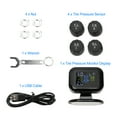 thumbnail image 6 of Unique Bargains 1 Set Universal Tire Pressure Monitoring System Kit Solar Wireless TPMS Sensor 433/315MHz, 6 of 7