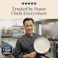 thumbnail image 4 of Gotham Steel 14 Inch Large Frying Pan with Lid, Ceramic Non Stick Frying Pans Skillet, Non Toxic Frying Pans Nonstick for Sauté & Cooking, Oven & Dishwasher Safe, Navy/Cream with Gold Handles, 4 of 9