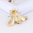 thumbnail image 3 of Alfileres de solapa de abeja de miel para mujer, regalo de moda con temática de insectos de cristal para cumpleaños, citas, fiesta, aniversario, perla de imitación, 3 of 5