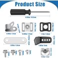 thumbnail image 2 of 31PCS Hockey Helmet Repair Kit, Football Helmet Hardware Kit Include 2 J Clips/ 4 Rubber Gaskets/ 4 R Shape Football Visor Clips/ 16 Screw Nuts/ 4 Chin Strap Adapter/Screwdriver, 2 of 7