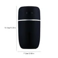 thumbnail image 3 of LACKUST Humidifiers for Bedroom,200ml Bedroom Humidifier, Large Room Warm Mist Desk Humidifier, Quiet Auto Shut Off,Black, 3 of 8