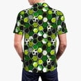 thumbnail image 6 of Wukai Soccer1 Men’s Polo Shirts,Quick-Dry Athletic Shirt,Classic Fit Shirts-Medium, 6 of 8