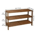 thumbnail image 3 of ITY International - 3 Tier Wooden Shoe Rack, 29"x10.4"x19", Brown, 3 of 3