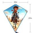 thumbnail image 4 of HENGDAKITE 2pack 27*23in Diamond kite for Kids and Adults HD Printing Polyester, 4 of 6