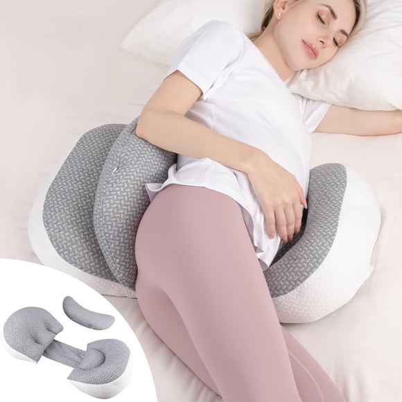 Almohada de embarazo Chilling Home para dormir, color gris