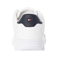 thumbnail image 5 of Tommy Hilfiger Low-Top Cupsole Leather Trainers, White, 5 of 9