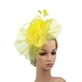 thumbnail image 1 of Chapeau de Cocktail pour Femmes Sinamay Fascinator Mariage Église Kentucky Derby Robe, 1 of 6