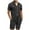 Black, variant on GERsome Men's 2 Piece Outfits Summer Short Sleeve Button Down Shirts and Shorts Sets with Pockets Solid Color Vacation Lounge Set S-3XL