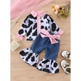 Binshrliy 2pcs Little Girl Fall Outfits Pants Set Toddler Ruffle Long
