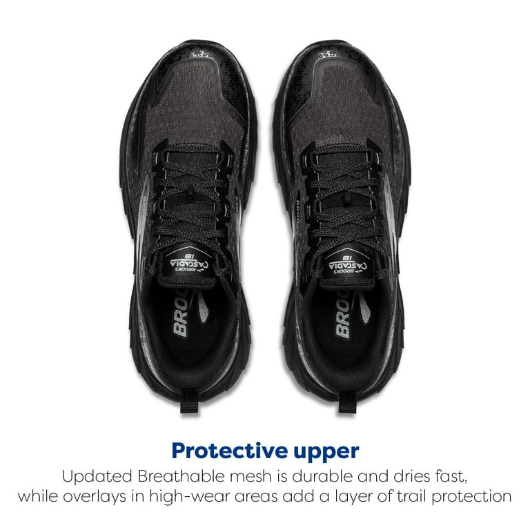 Brooks Men's Cascadia 18 Mountain Trail Running Shoe - Black