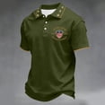 thumbnail image 4 of Men's USA 250th Anniversary Polo Shirt We The People Patriotic Flag Short Sleeve Golf Tee, 4 of 6