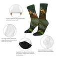 thumbnail image 3 of KLL Intellectual Frog Pond Print Cool Socks Men's Women's Crew Socks Funny Crazy Novelty Stockings, 3 of 6