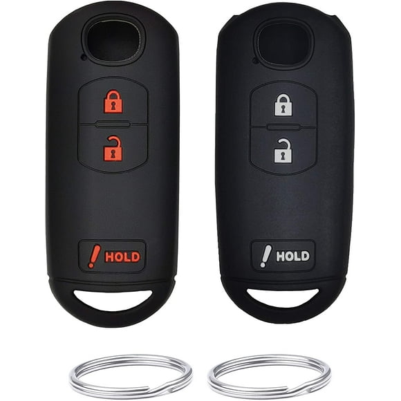 REPROTECTING Silicone Rubber Key Fob Cover Compatible with 2010-2019 Mazda 3 6 CX-3 CX-5 CX-7 CX-9 WAZSKE13D02