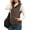 Brown, variant on Puffer Vest Women Sleeveless Zip Up Outerwear Stand Collar Quilted Vest Warm Winter Jackets Coats with Pocket Red M