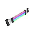 thumbnail image 4 of Cable PCIe Cable de extensión de alimentación RGB PSU Cables de PC Extensión duradera Cable RGB Adaptador de conector de PSU para placa base Negro 3x8PIN Hugo Cable de extensión, 4 of 10