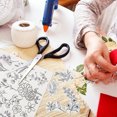 thumbnail image 4 of MasteelfCA 2 Sheets Embroidery Patterns Stabilizers Water Soluble Fabric Backing Embroidery Floral Patterns Stencils, 4 of 9