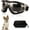 Black Frame Transparent Lens, variant on Dog Goggles Small Breed Dog Sunglasses with Adjustable for UV Protection Eyewear Doggy Doggie Puppy Glasses Anti-Fog Wind Dust Snowproof (White Frame Red Lens)