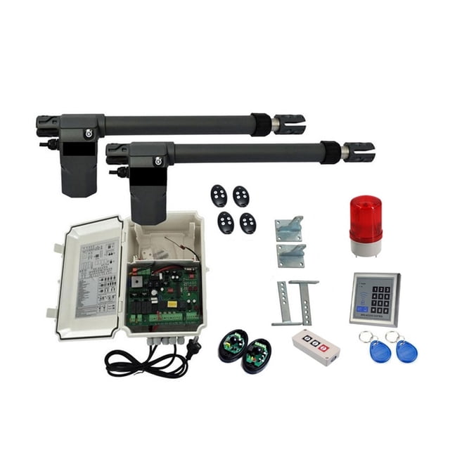 220V AC Electric Linear Actuator 400kgs Engine Motor System Automatic Swing Gate Opener + 4remote Control ,Easy to Install