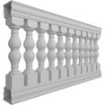 thumbnail image 3 of Ekena Millwork 40"H x 6'L Fiberthane Avalon Unassembled Balustrade Railing Kit, Style D (6 7/8" On-Center Spacing to Pass 4" Sphere Code), 3 of 6