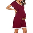 thumbnail image 3 of Camisón 3 en 1 para parto/parto/enfermería suave vestido de hospital de maternidad Xemadio LRWJ113-2, 3 of 6
