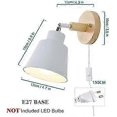 thumbnail image 5 of Wall Lamp With Cable, Vintage Retro E27 Socket, 350 Degree Rotation, Bedside Reading Lamp, E27 Bulb Compatible, 5 of 5