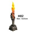 thumbnail image 2 of Luz de de Soporte de Halloween, Lámpara de Candelabros Llama LED, Lámpara Altos con Batería para La Fiest - naranja Yotijar Luces de velas de Halloween, 2 of 8