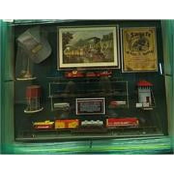 Sante Fe Railroad History Shadowbox Frame