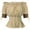 Beige, variant on Halloween Summer Corset Tops For Women Puff Sleeve Peasant Blouse Square Neck Shirt Shirts White S-2Xl