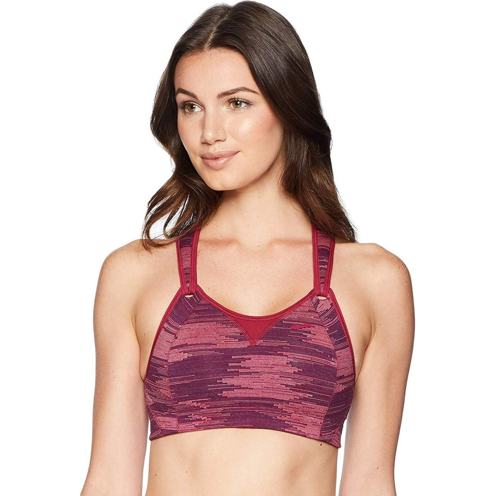 Brooks Brooks Women's Rebound Racer High Impact Sports Bra Plum Ikat