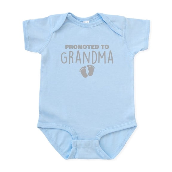 CafePress - Promoted To Grandma Body Suit - Baby Light Bodysuit, Size Newborn - 24 Months