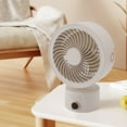 thumbnail image 4 of Ventilador de Mesa, Ventilador de Escrito con Ajuste Vertical de 90 Grados, Funciona Con Pilas, Con, 3 Velocidadas de Viento, Temporizador 4H, Ventilador de Mesa, 4 of 7