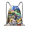 thumbnail image 1 of Pofeuu Pokemon for Water-Resistant 210D Drawstring Bag Compact Foldable Design Gym Yoga Travel Essentials Lightweight Carryall-Medium, 1 of 6