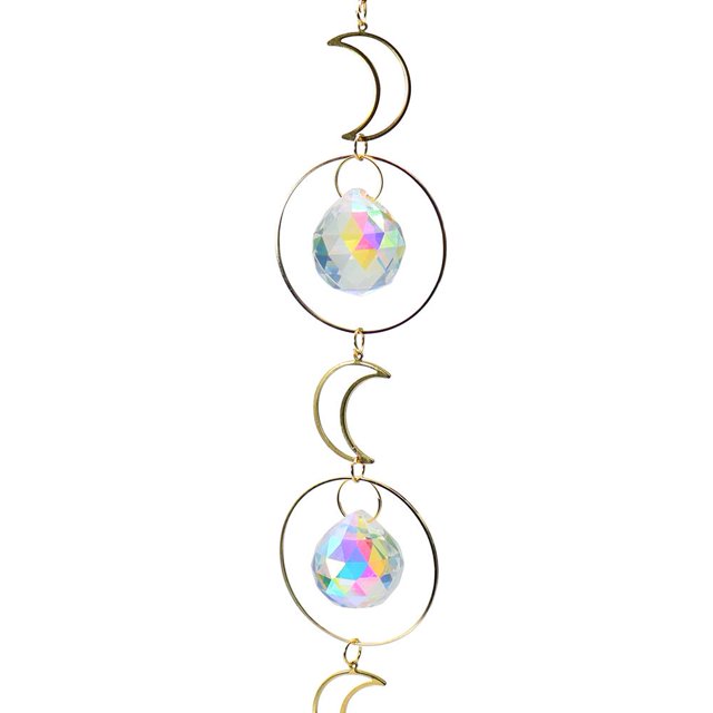 Moon Sun Ball Crystal Hanging Metal Pendant Garden Decor 21 Ndcxsfigh Libre de BPA